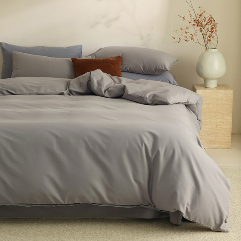100% polyester mikrofiber färgade sängkläder set