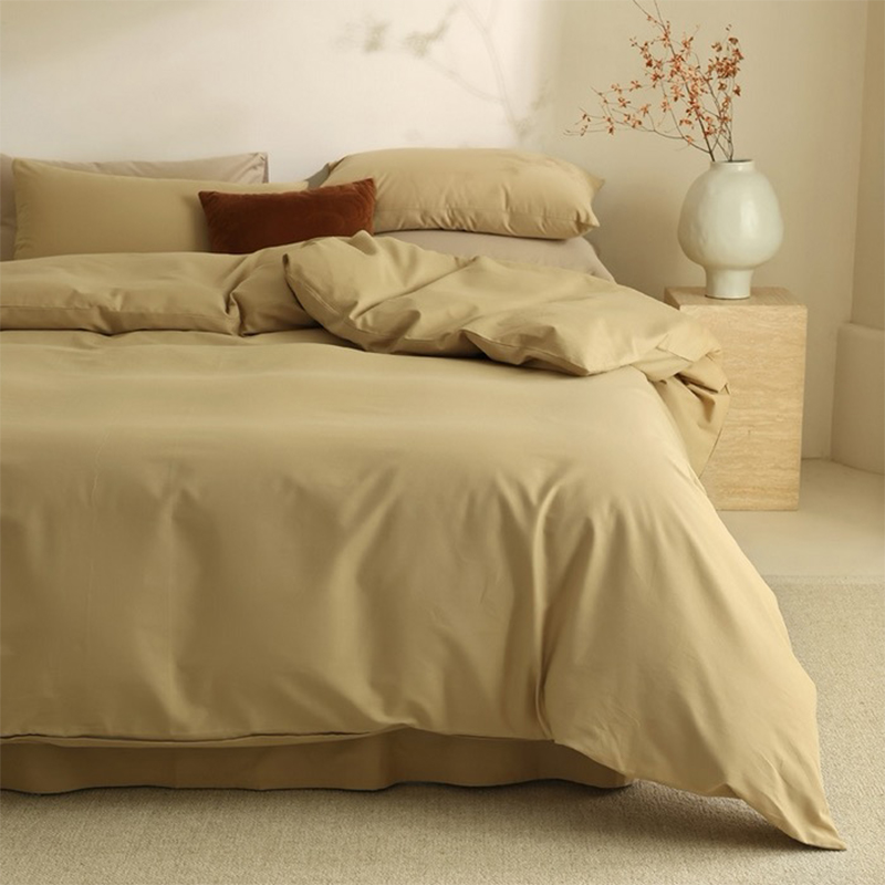 100% polyester mikrofiber färgade sängkläder set