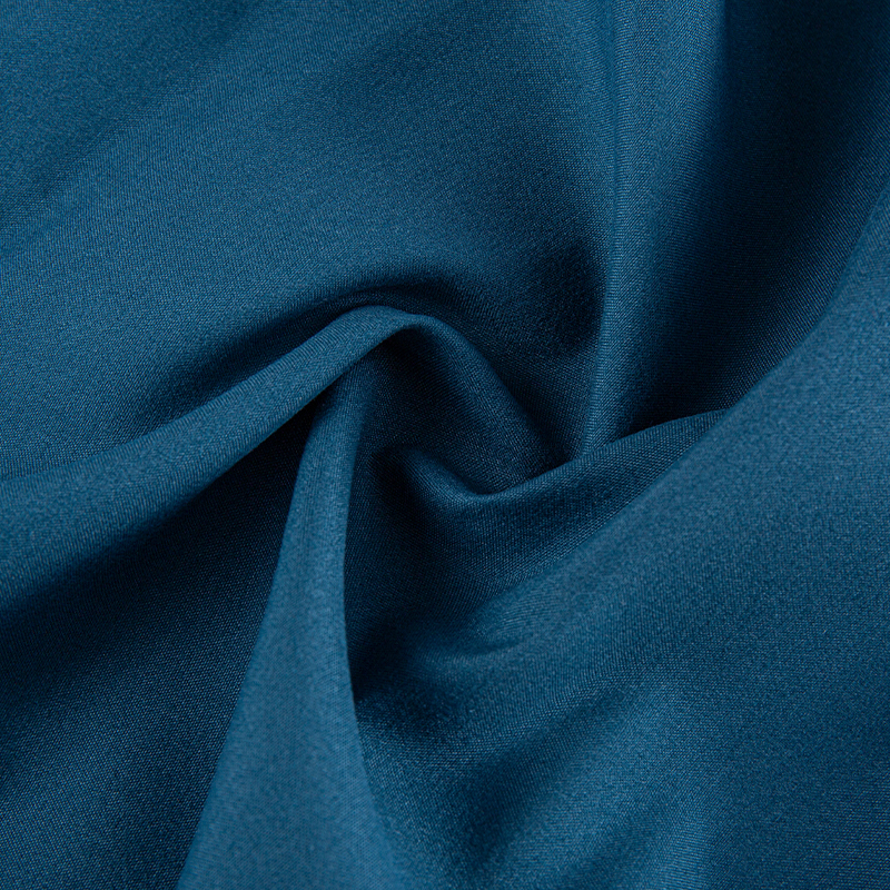 Deep Teal Elasticity Polyester Microfiber Dyed Tyg