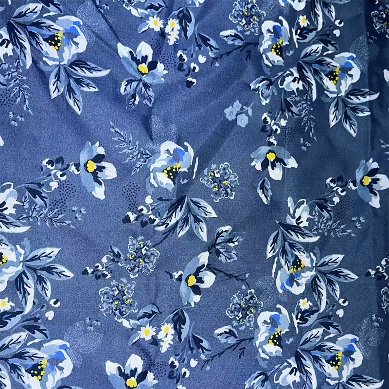 100% polyester med pigmenttryckt tyg
